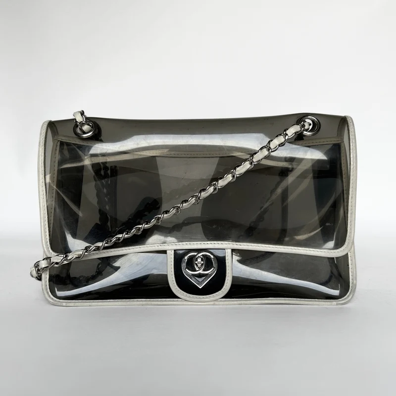 Chanel Hjärta CC Flap Bag Vinyl- och lammskinnsläder (Limited Edition)