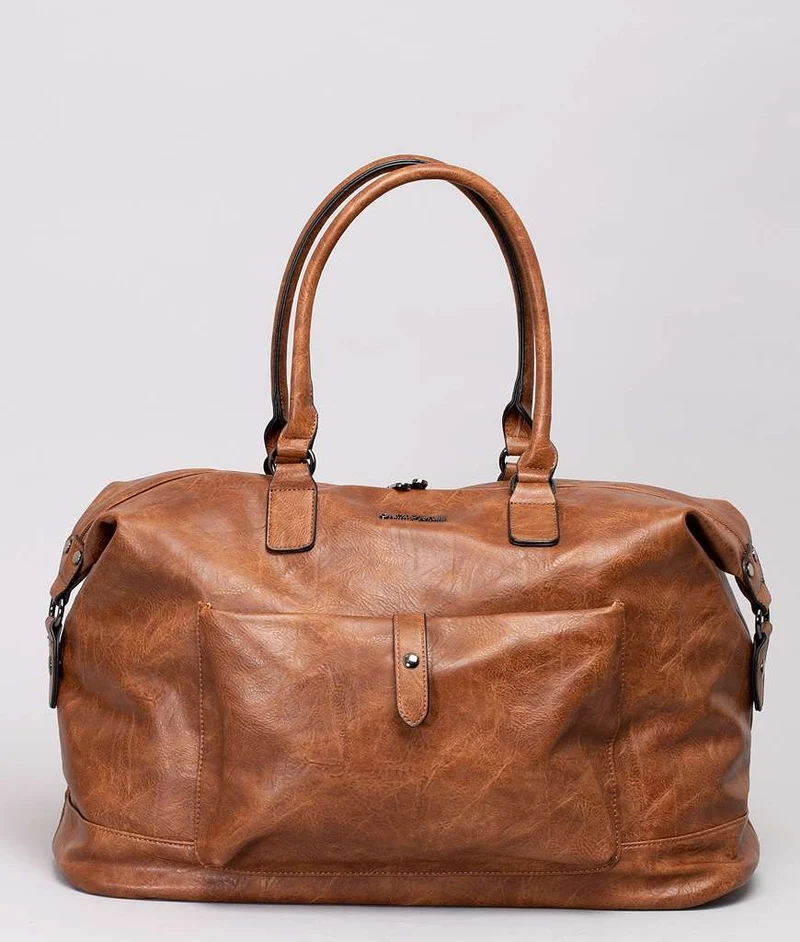 Giulia Pieralli Classic Weekender Bag Cognac