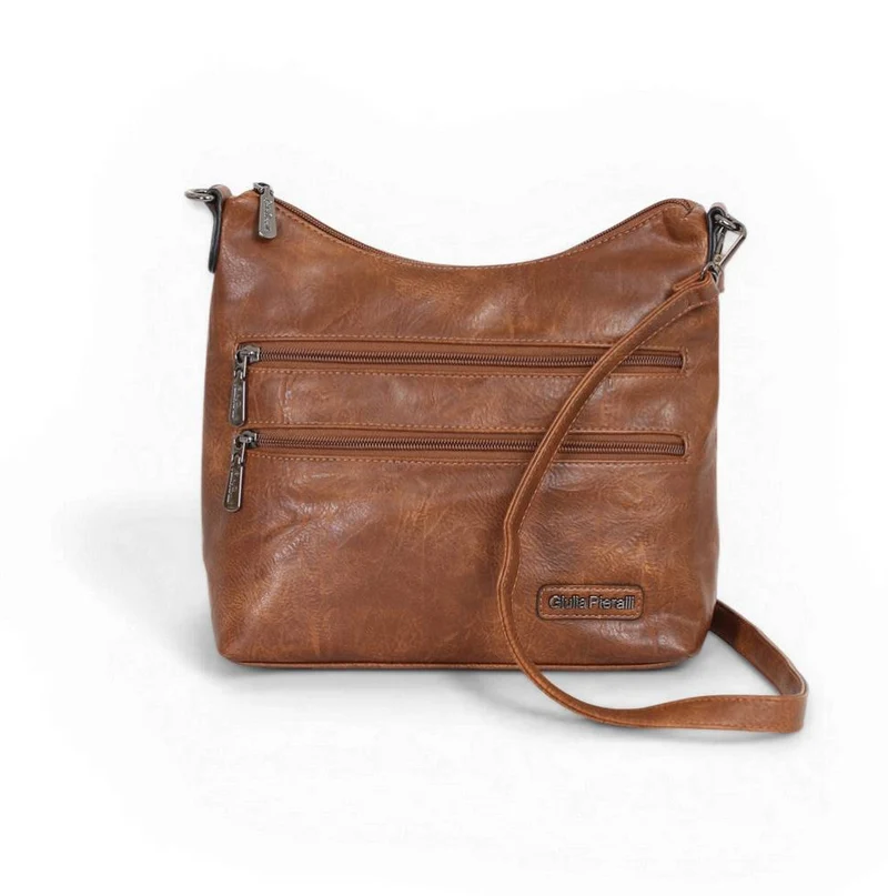 Giulia Pieralli Classic Bucket Shoulderbag Cognac