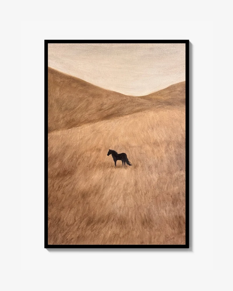 Horse in the fields Print
