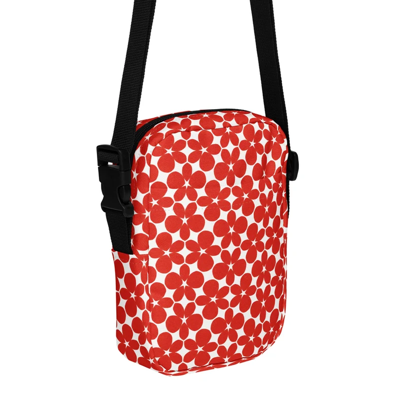 Crossbody Väska Alex Flora röd
