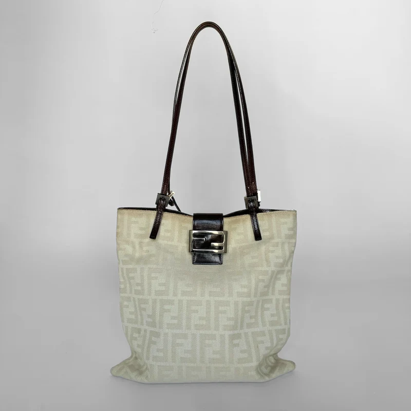 Fendi Axelväska Zucca Canvas