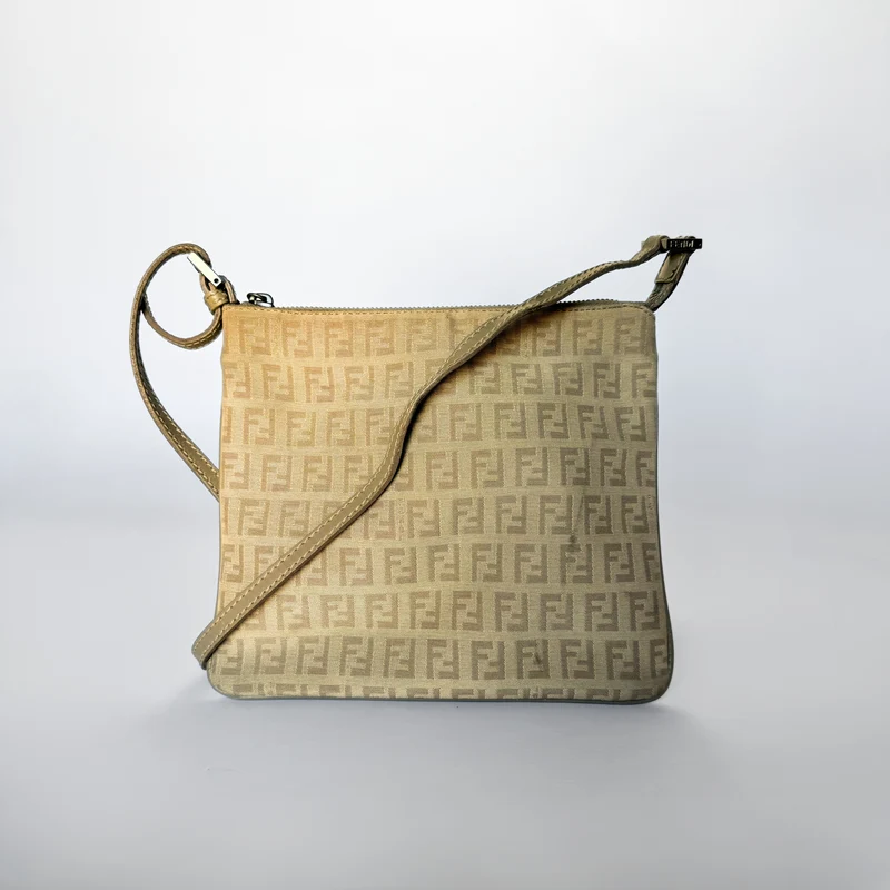 Fendi FF Crossbody Bag Zucca Canvas