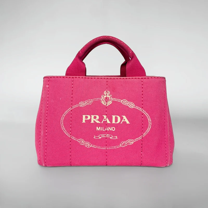 Prada Canapa Tote Small Canvas