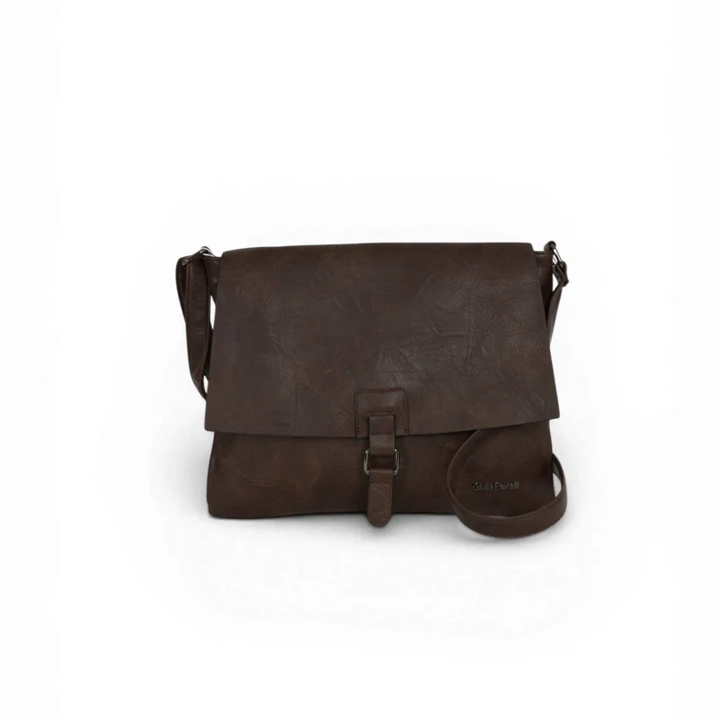 Giulia Pieralli Classic Wide Buckle Flapbag Coffe