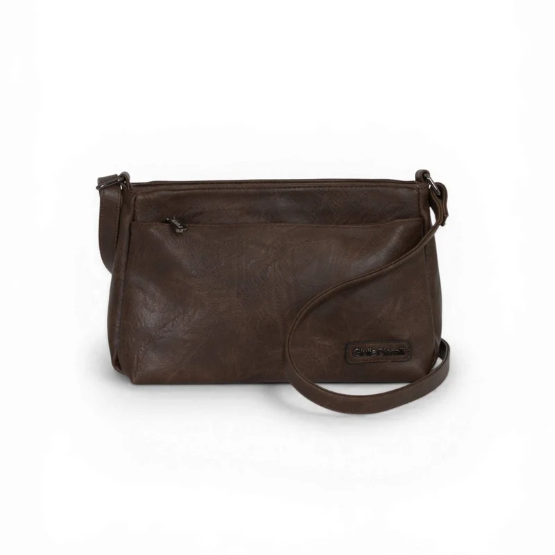 Giulia Pieralli Classic Wide Shoulderbag Coffe