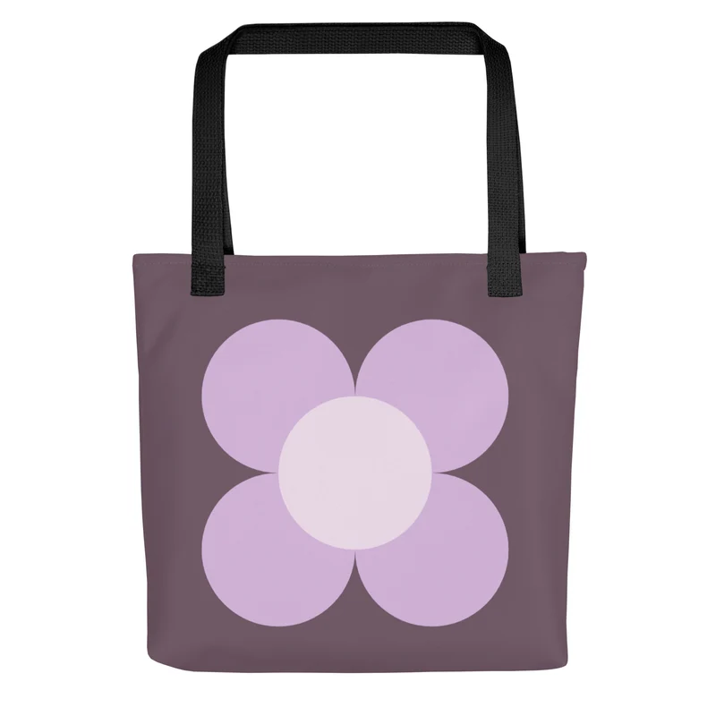 Väska Blom Violett