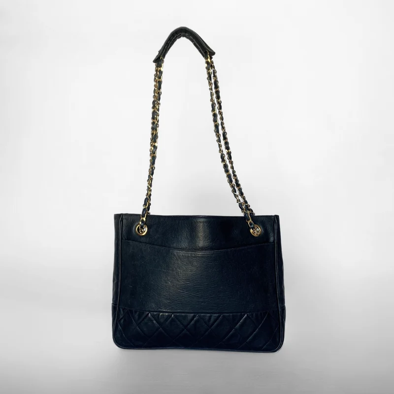 Chanel Shopper Lammskinn Läder