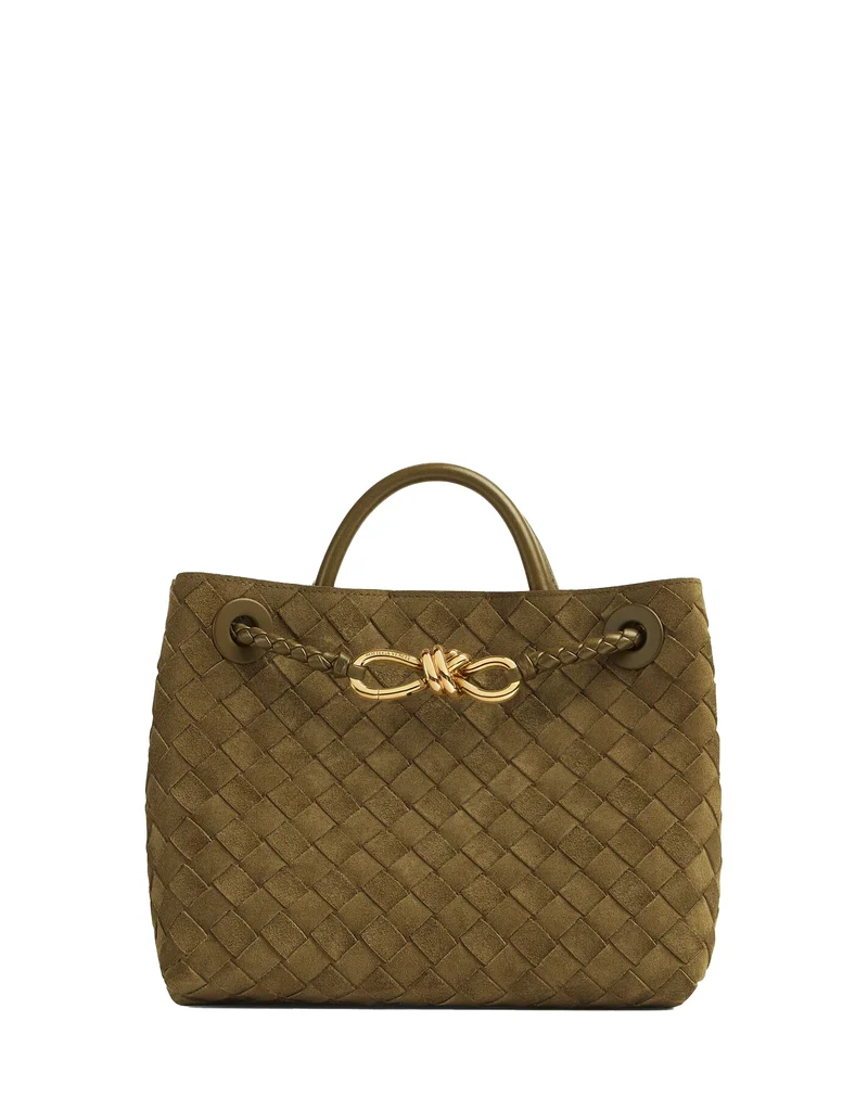 Bottega Veneta Small Andiamo in Olive Oil