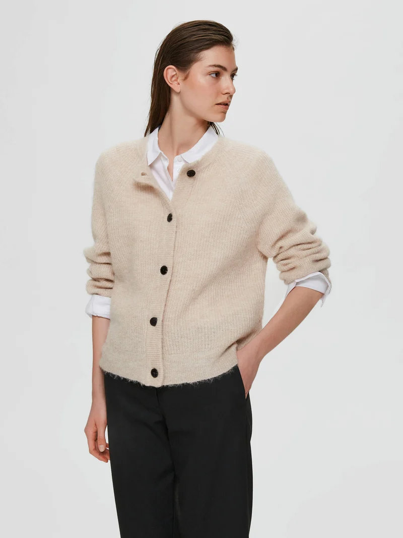Cardigan Lulu short, birch