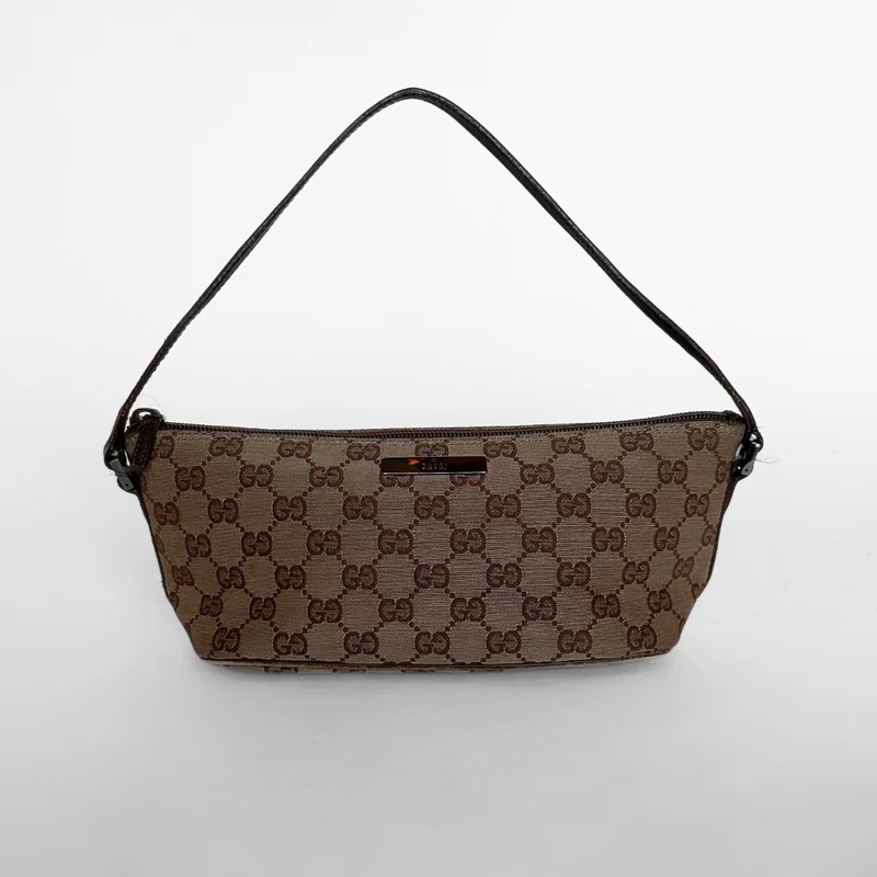 Gucci Båten Pochette Monogram Canvas