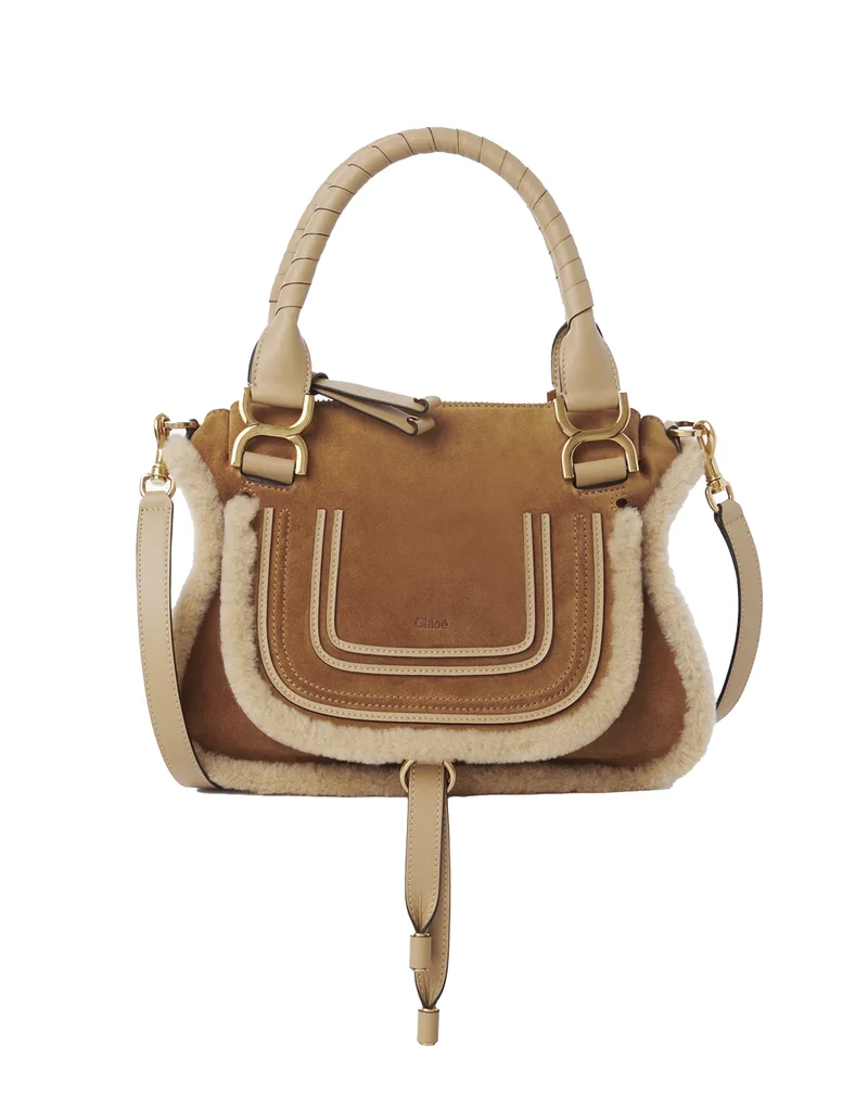 Chloé Small Marcie Bag in Shearling