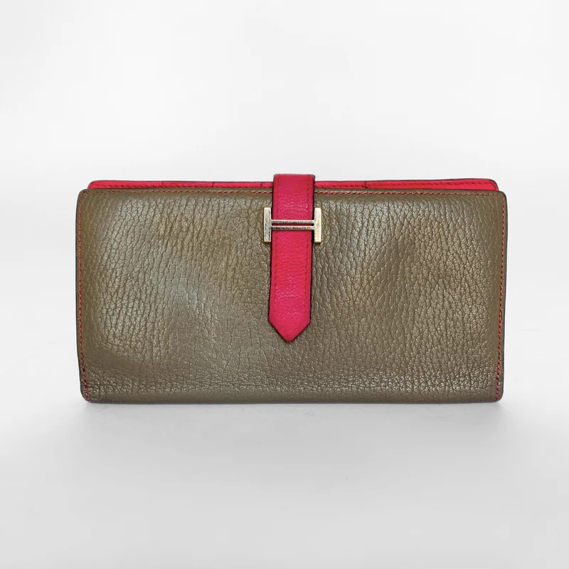 Hermès Bearn Plånbok Epsom Läder