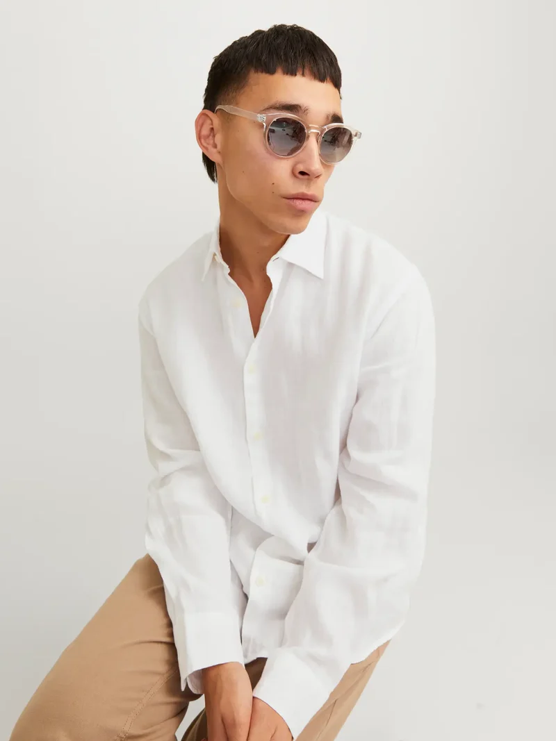 Skjorta Lawrence linen, bright white