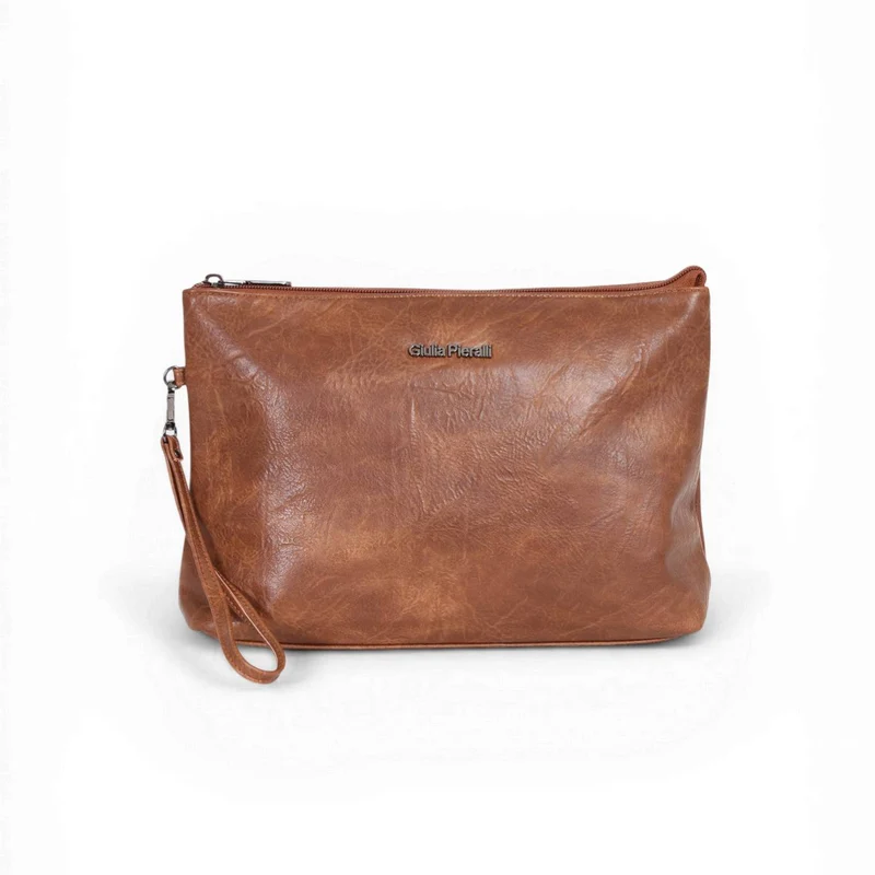 Giulia Pieralli Classic Toiletbag Large Cognac