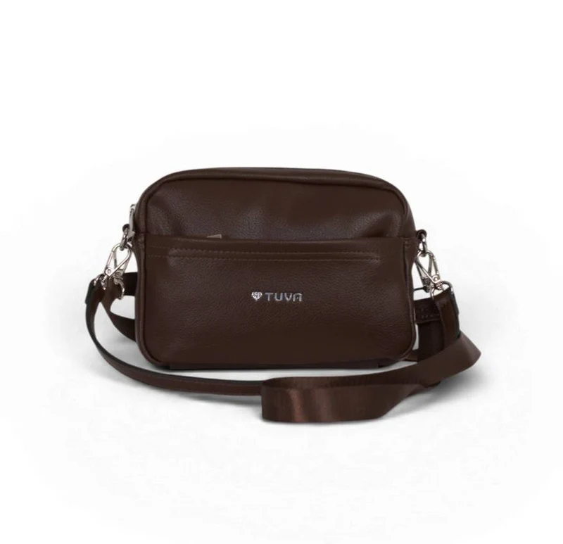 Tuva Collection Wide Shoulderbag Coffe