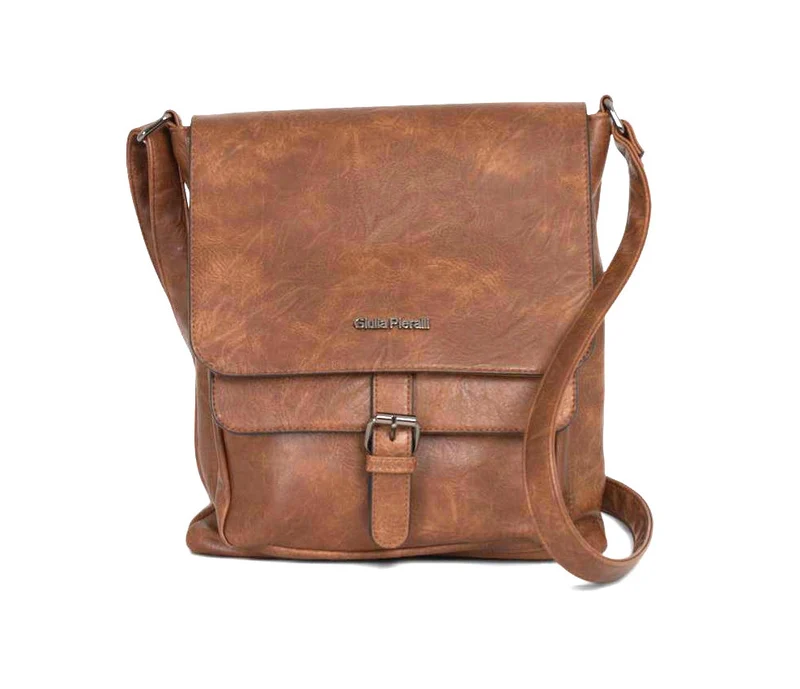 Giulia Pieralli Flap Bag Classic Cognac