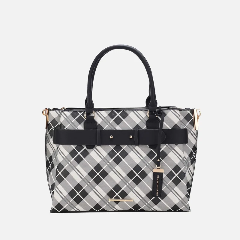 Vivian Plaid Shoulder Bag