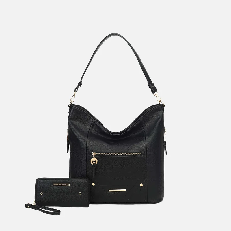 Jordina 2 PCS Shoulder Bag with Matching Wallet