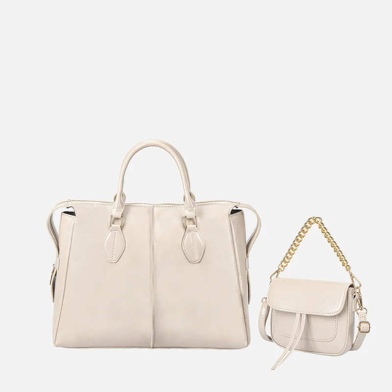 Yareli Tote Bag with Mini Bag- 2-piece set