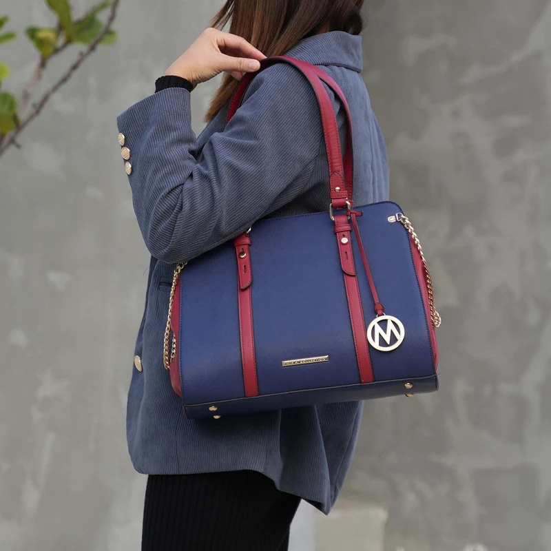 Amy Color-Block Shoulder Bag