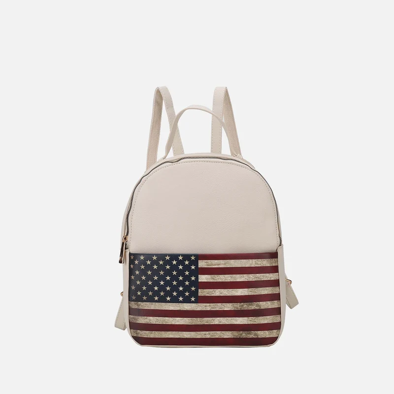 Briella Flag Print Backpack