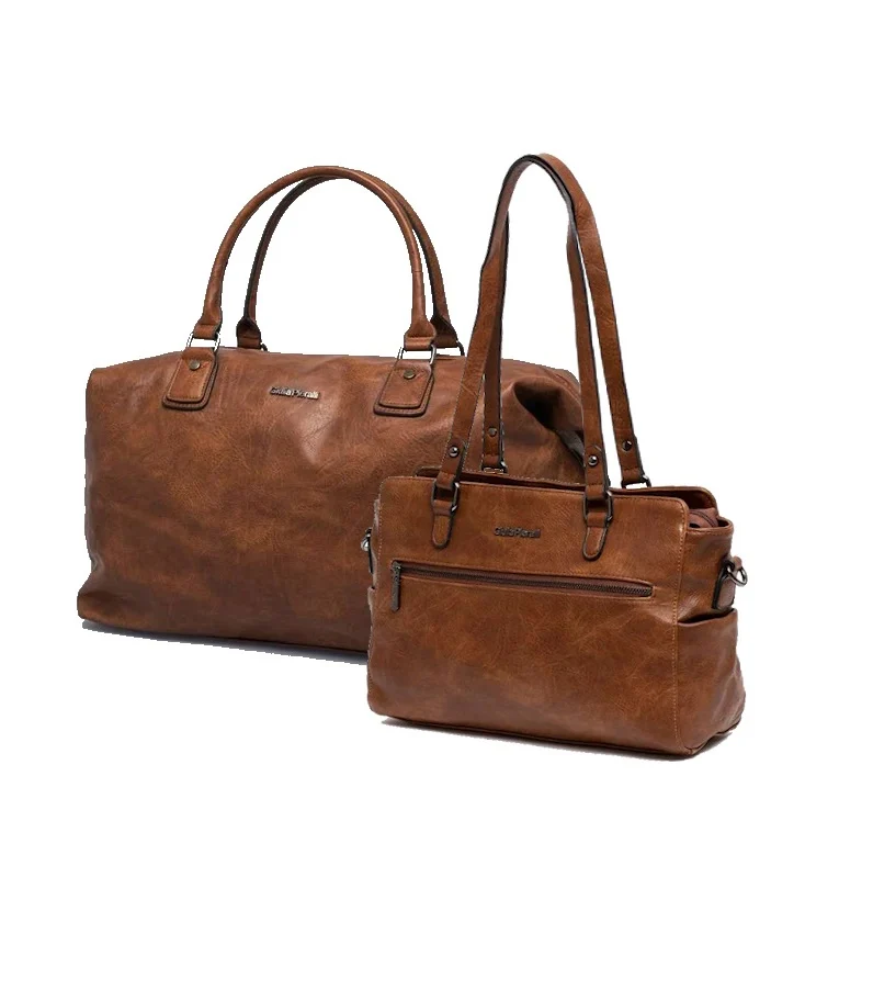 Giulia Pieralli Classic Paketpris Weekendbag & Handbag Cognac