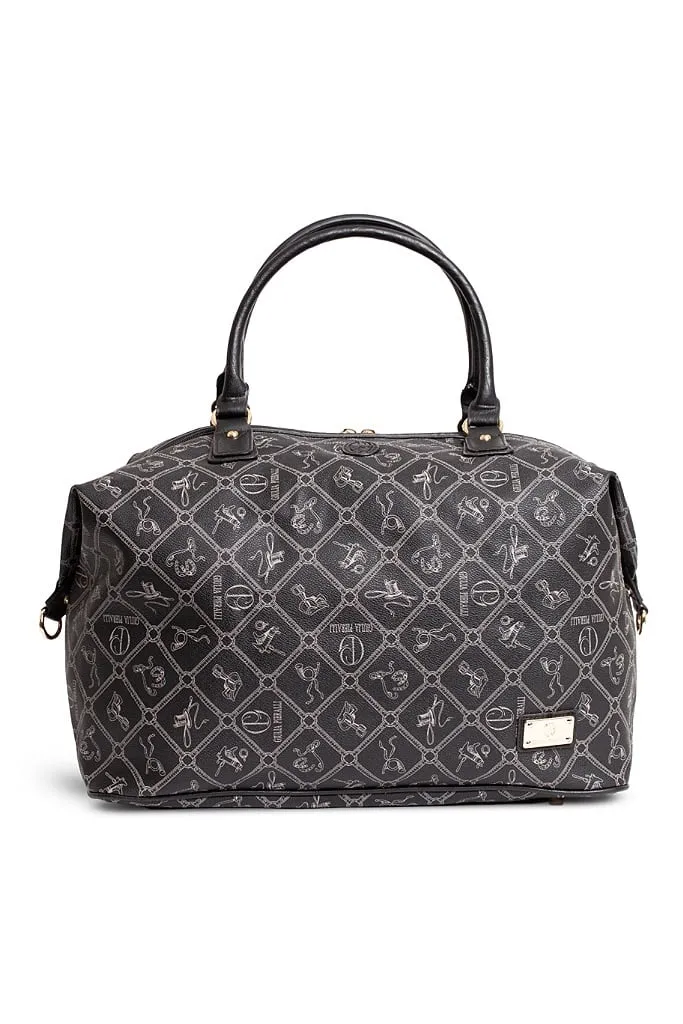 Giulia Pieralli Logo Hannah Weekendbag Blackgrey