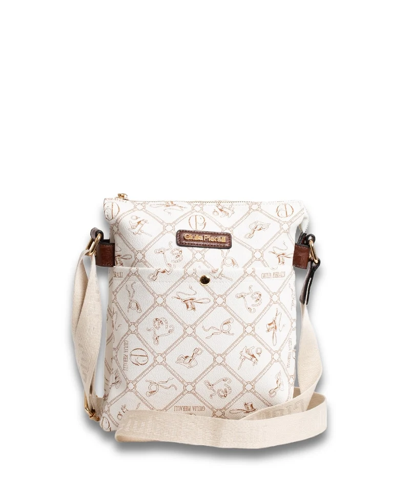 Giulia Pieralli Logo Topzipper Beige Brown