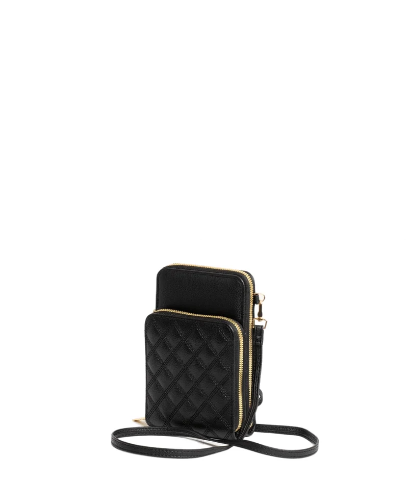BHC Signature Quilted Phonebag Black