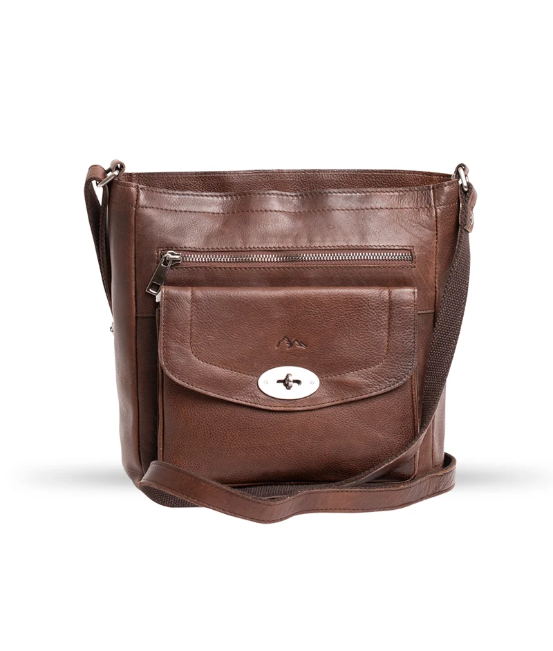 BHC Tiramisu Pocket Flap Crossbody Brown