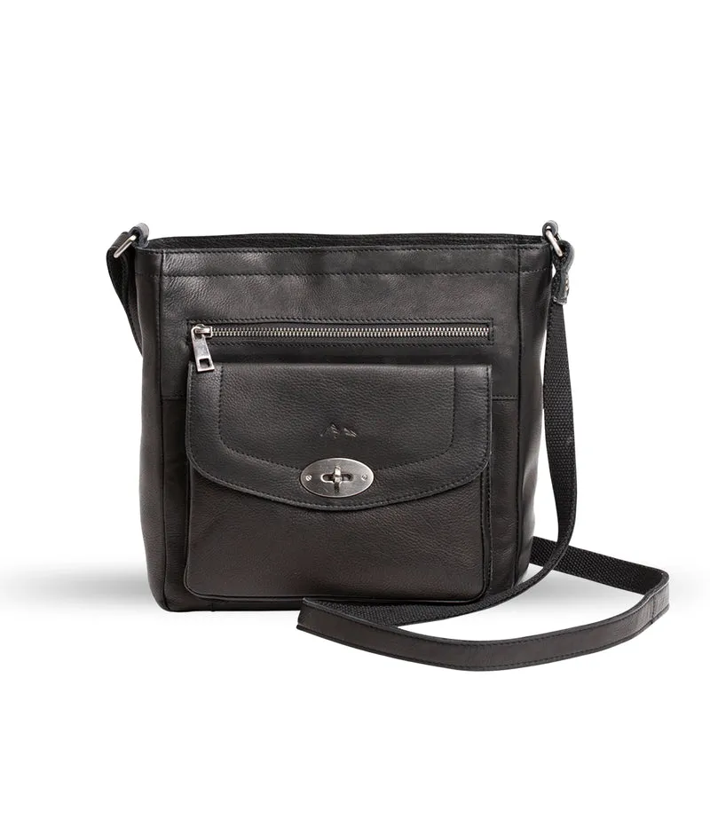 BHC Tiramisu Pocket Flap Crossbody Black