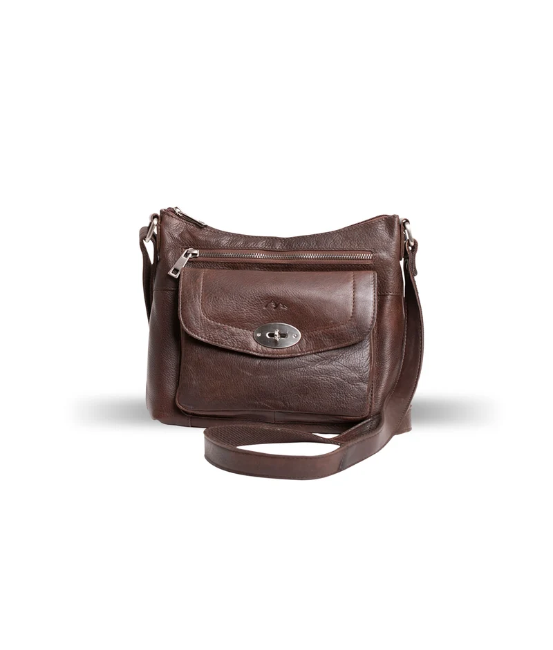 BHC Tiramisu U-shaped Crossbody Brown