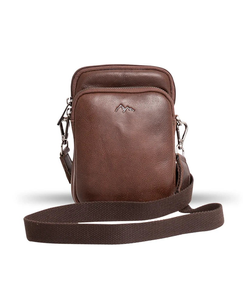 BHC Tiramisu Widestrap Phonebag Brown