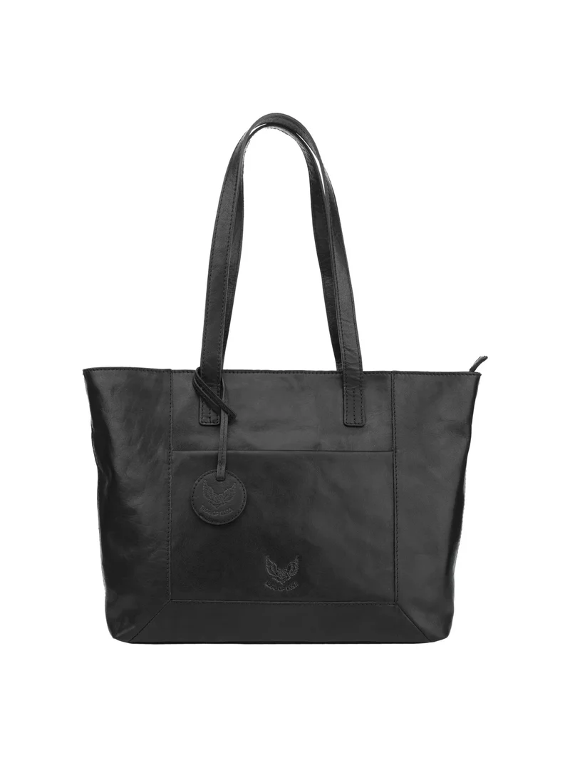 Rise of Rosa Genuine Leather Signe Shopper Black