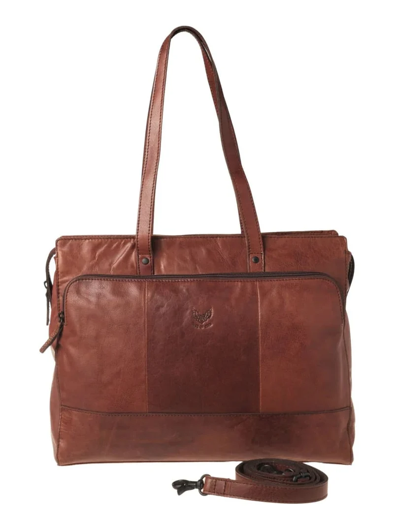 Rise of Rosa Genuine Leather Lisa 14´ Laptop Totebag Maple´
