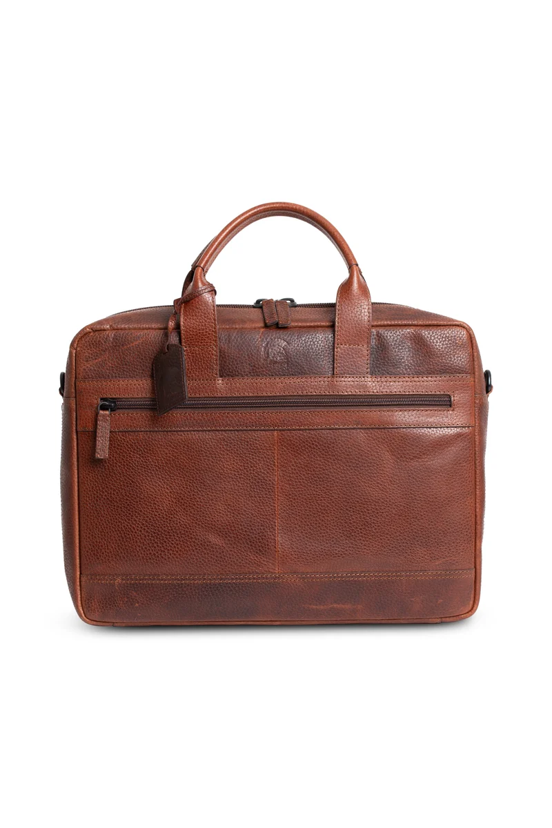 Pylos59 Genuine Leather James 15´ Laptop Bag Brandy´