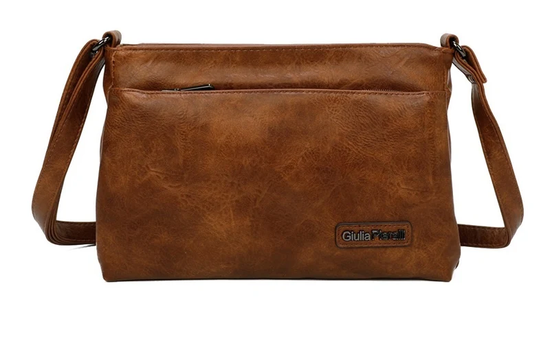Giulia Pieralli Classic Wide Shoulderbag Cognac