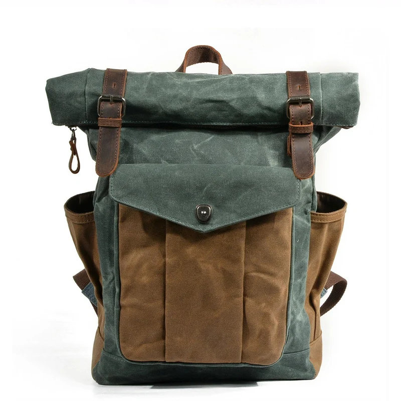 Waxed Canvas Roll Top Backpack | LUND