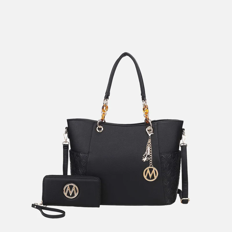 Merlina Embossed Tote Bag and Set