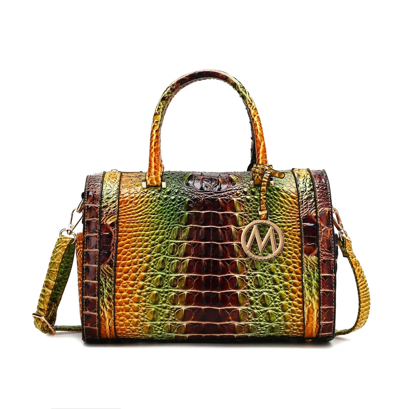 Eleanor Gradient Croc Shoulder Bag