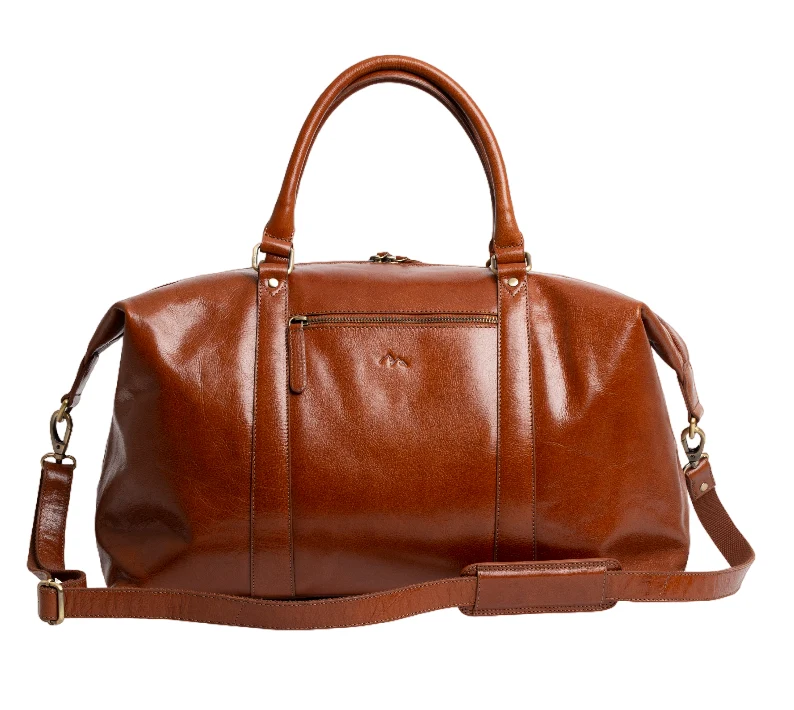 BHC Classic Leather Weekendbag Cognac