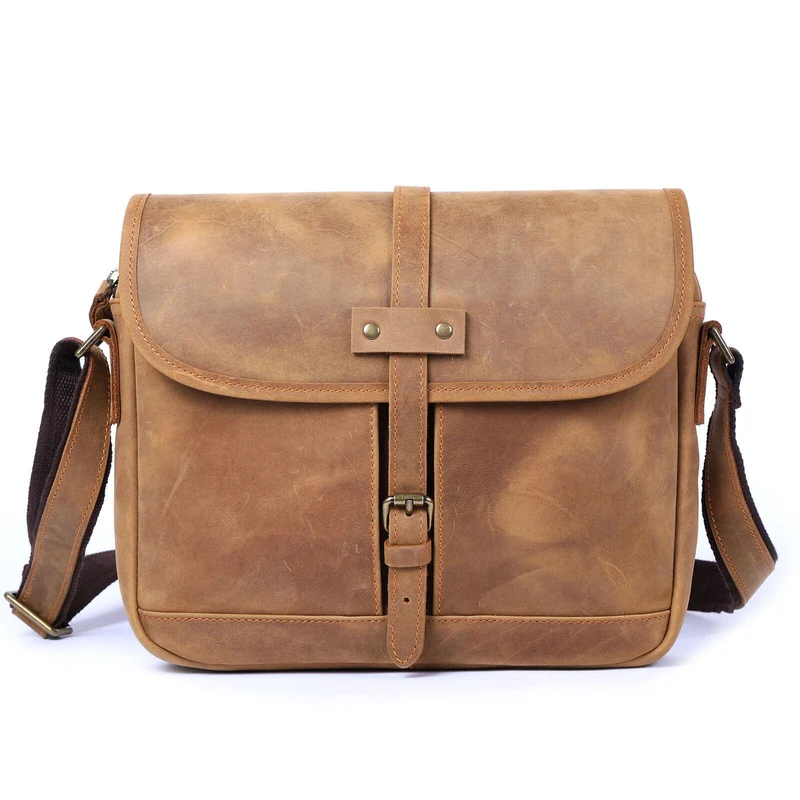 Vintage Leather Messenger Bag | ERIKA