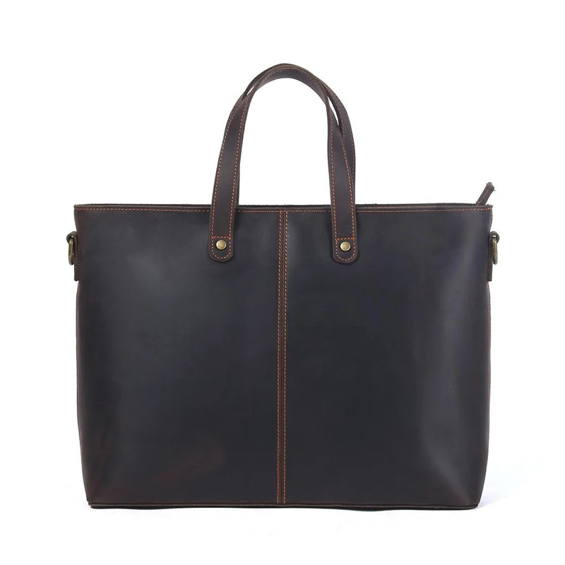 Brown Leather Tote Bag | AIKA