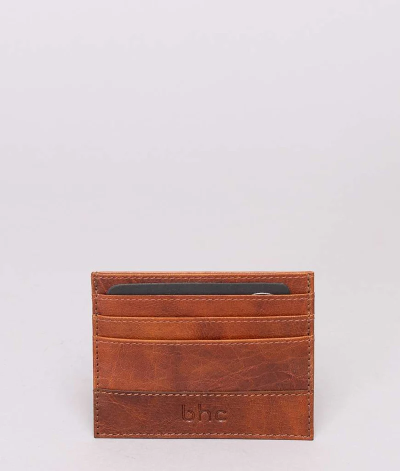 BHC Nordic Leather Wallet Cardholder Cognac
