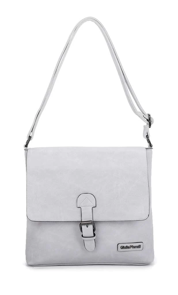 Giulia Pieralli Classic One Room Flapbag Lightgrey