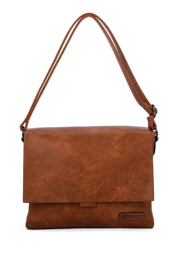 Giulia Pieralli Classic Wide Flapbag Lightcognac