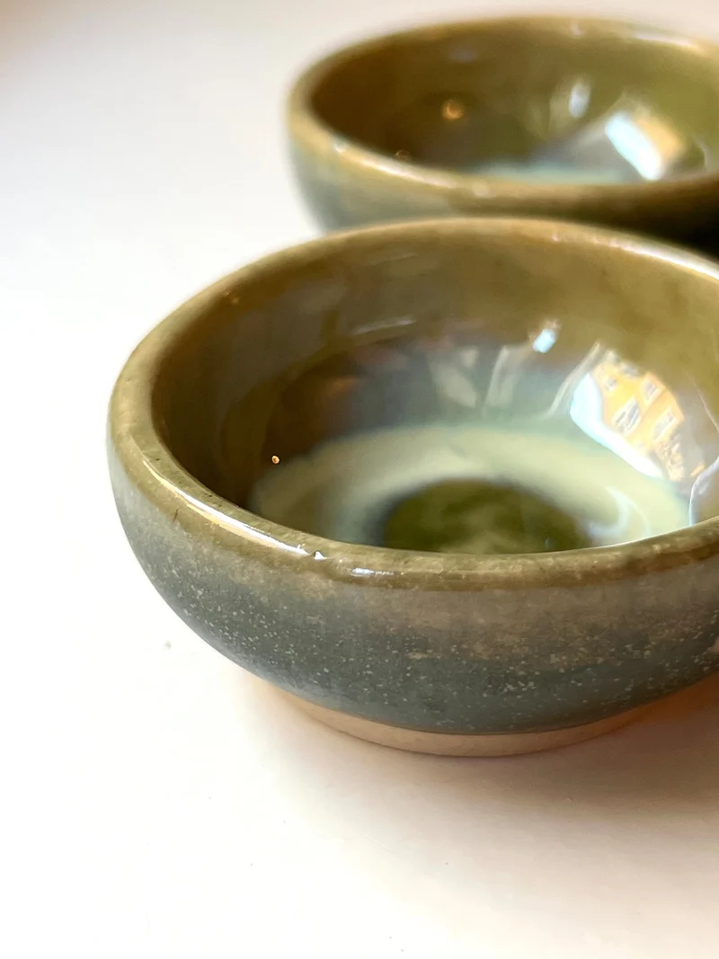 Havsglas Keramikskålset – Set om 3