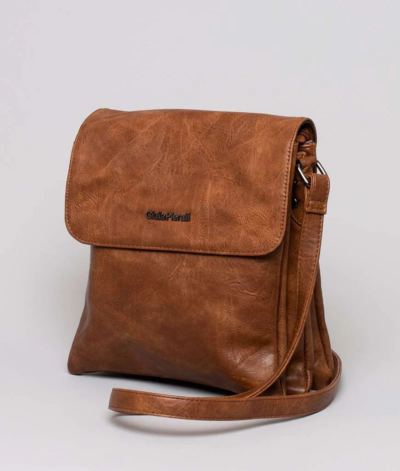 Giulia Pieralli Classic Flapbag Large Cognac