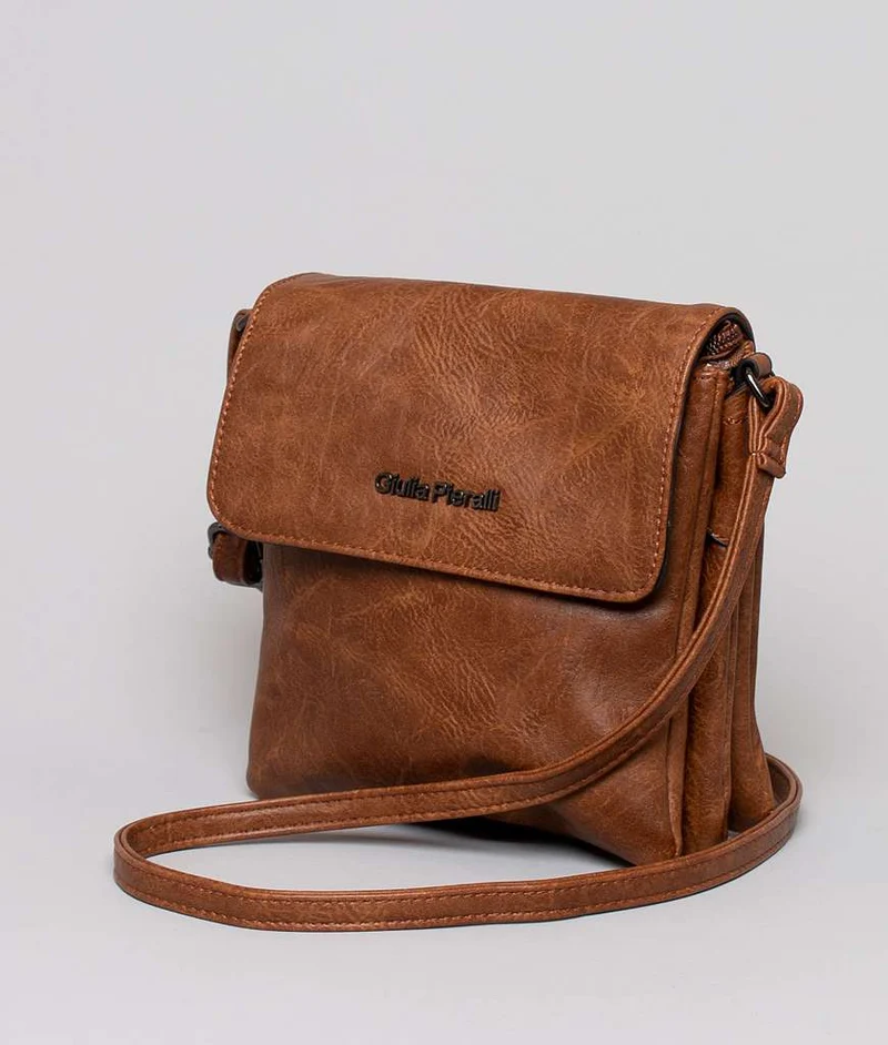 Giulia Pieralli Classic Flapbag Small Cognac